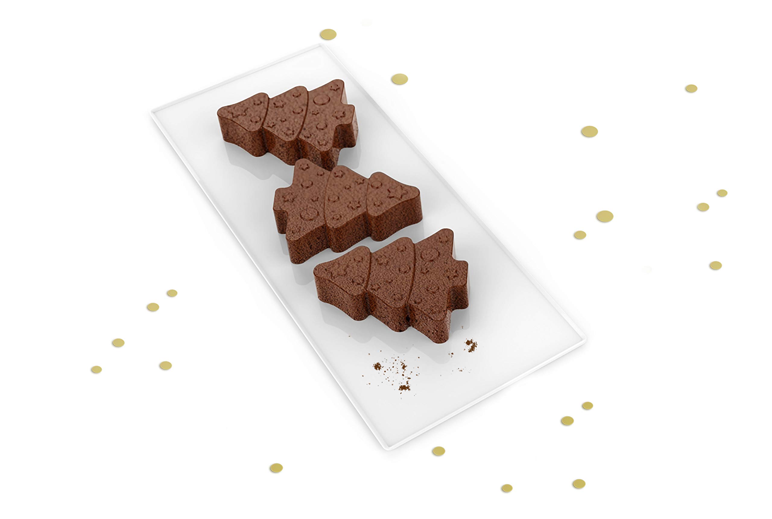Moule à Bûche De Noël En Silicone – Forme Origami, Anti-adhésif, Sans BPA – Pour Four, Micro-ondes, Congélateur