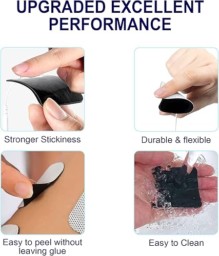 Miniatura 3 de TENS - Almohadillas de repuesto para unidad TENS, almohadillas de electrodo compatibles con AUVON TENS 7000 TENS, almohadillas de repuesto para