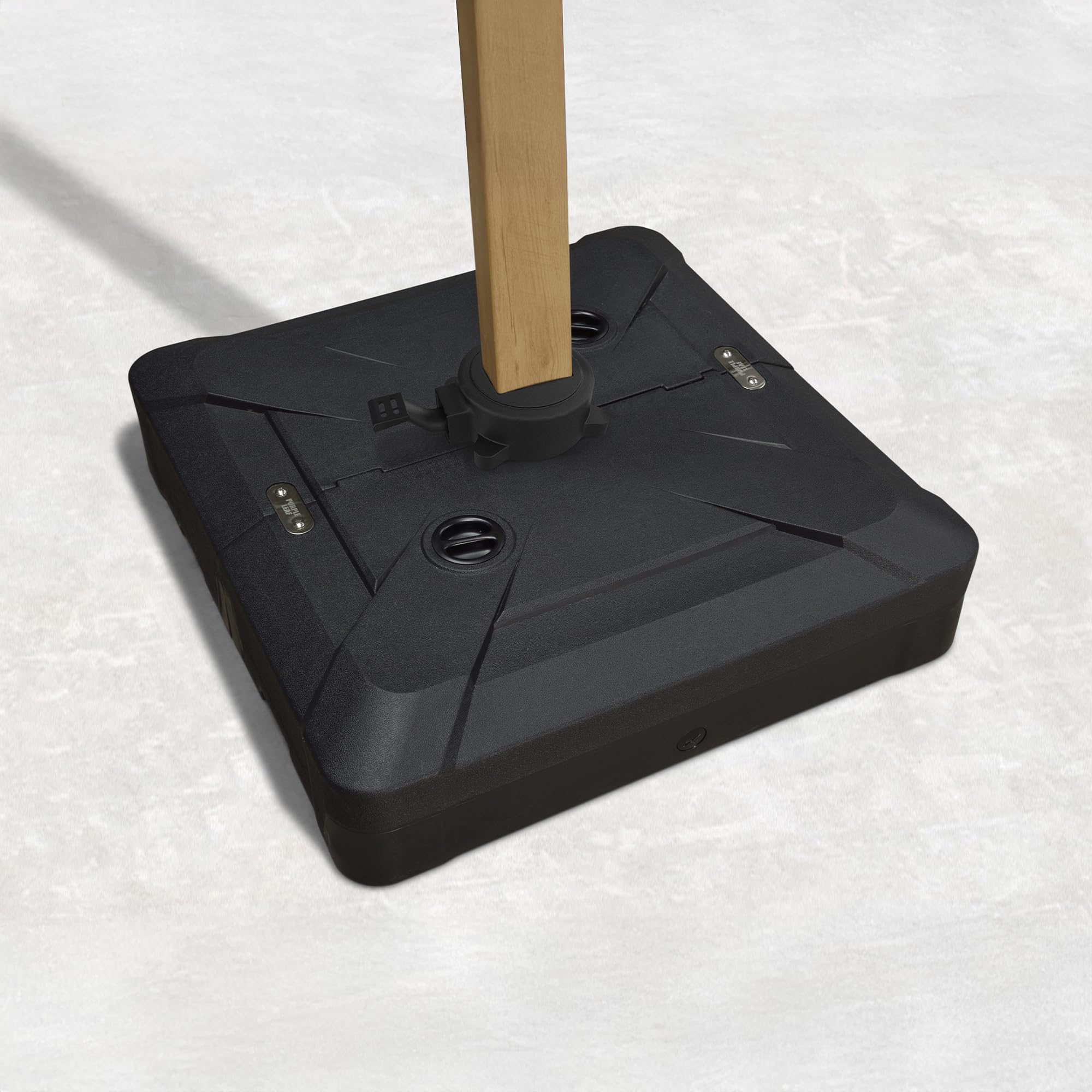 PURPLE LEAF 32.2'' x 32.6'' Patio Umbrella Base MEB6100 Sand/Water Filled Outdoor Offset Cantilever Umbrella Base