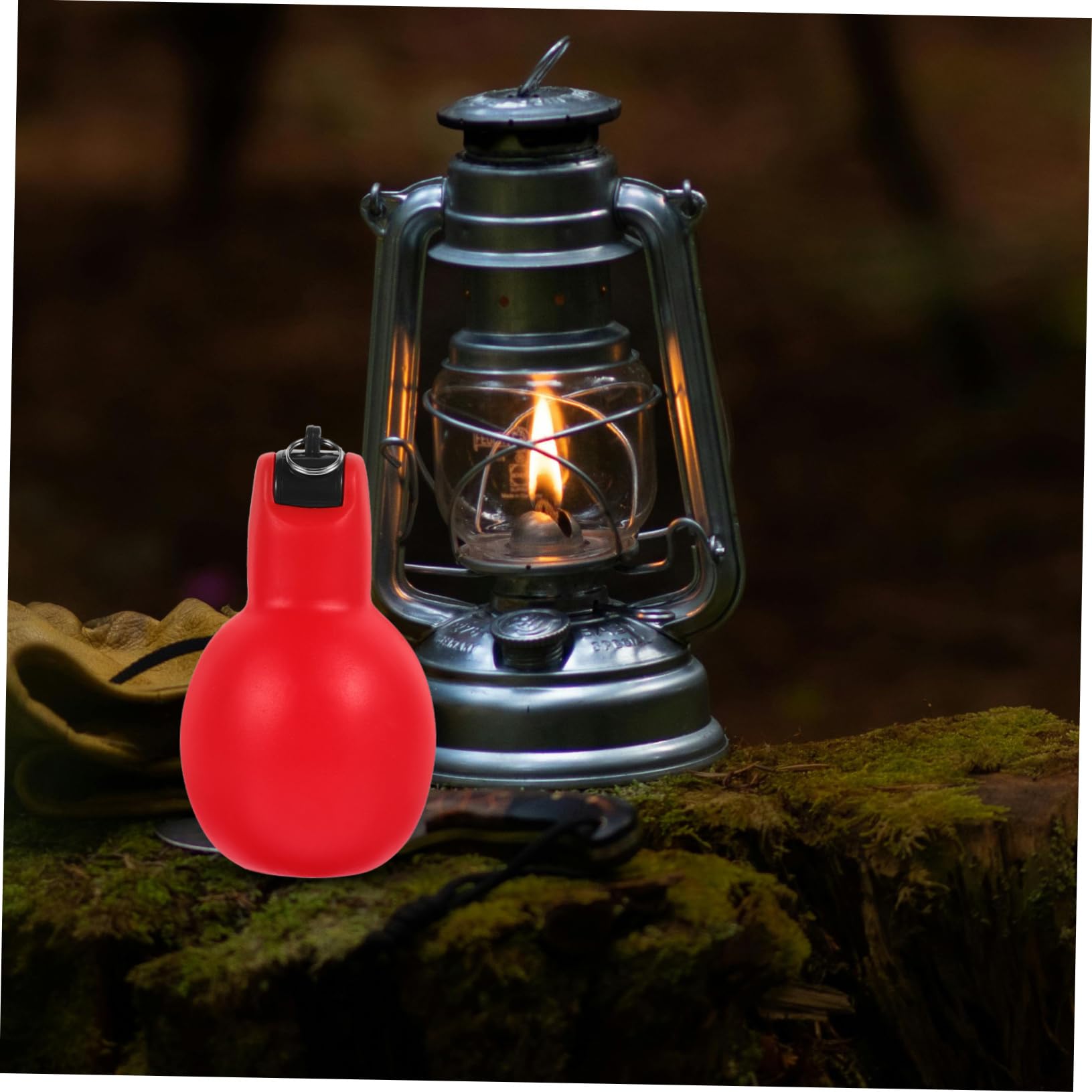 WOONEKY Outdoor Survival Whistle Set No-Blow PVC Camping Hiking Whistle for Emergency Situations