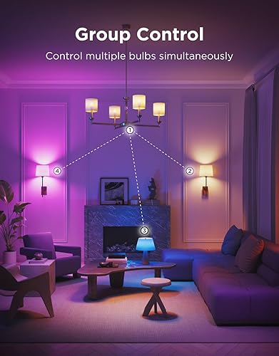 Miniatura 8 de Govee Bombilla LED E12, bombillas inteligentes que funcionan con materia, Alexa, Google Assistant, bombillas WiFi para candelabros equivalentes a 40