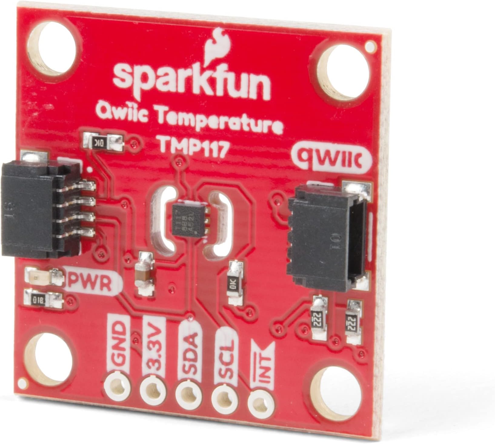 SparkFun High Precision Temperature Sensor - TMP117 (Qwiic) Programmable Temperature Alert Limits Operating Voltage 1.8V to 5.5V 16-bit Resolution NIST traceability Maximum Range from -55°C to 150°C