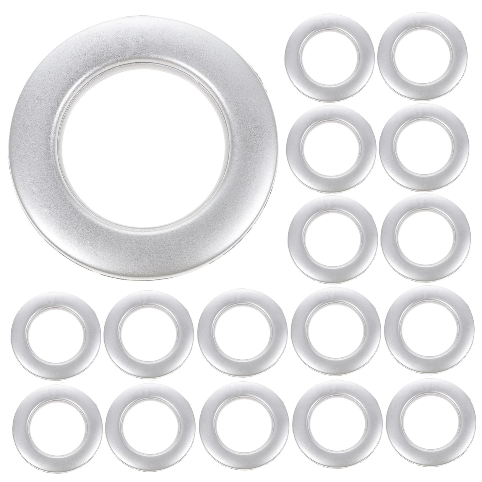 Anillos de plástico para cortinas TOYANDONA pack de 75 piezas con cierre manual para habitaciones