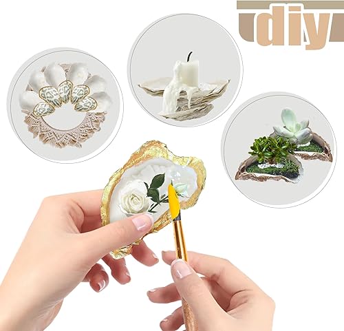 Miniatura 3 de stonechic 60 conchas de ostras de 4 a 5 pulgadas, conchas de ostras grandes a granel para decoración del hogar, relleno de jarrones, adornos,