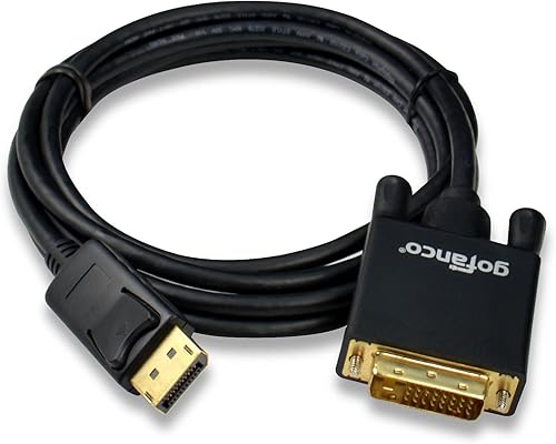 Miniatura 4 de gofanco 6 Feet DisplayPort to DVI Cable (Black) - DP to DVI Cable to Connect DisplayPort Enabled DesktopsLaptops to DVI Displays (DPDVI6F)