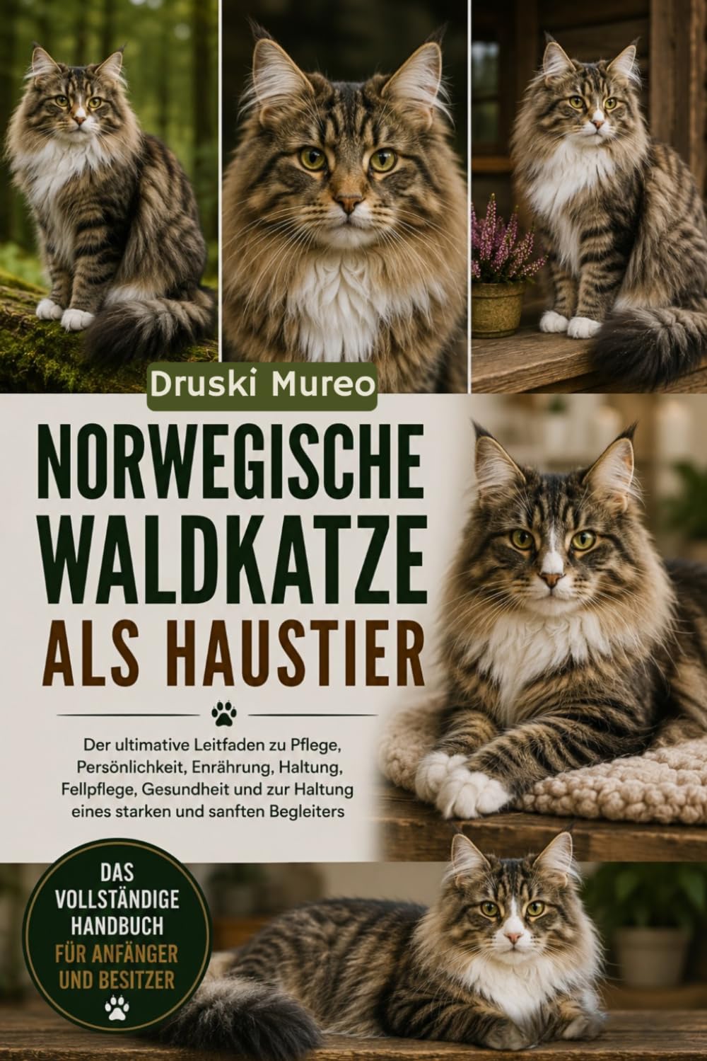NORWEGISCHE WALDKATZE ALS HAUSTIER: Der ultimative Leitfaden zu Pflege, Persönlichkeit, Ernährung, Haltung, Fellpflege, Gesundheit und zur Haltung eines starken und sanften Begleiters