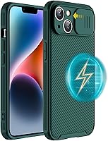 Vista 13 de Hitaoyou Funda magnética para iPhone 13 Mini, funda protectora para cámara iPhone 13 Mini [compatible con carga MagSafe] con cubierta deslizante