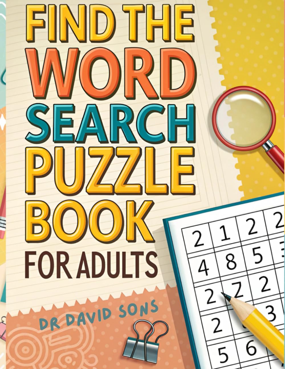 Find the Word Search Puzzle Book for Adults: 60+ Challenging Large Print Word Search Puzzles for Relaxation, Brain Training, Stress Relief, and Fun Mental Fitness