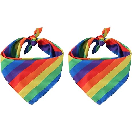 Gay Pride Celebration: Rainbow Bandanas Unleash Pride with Hananona