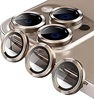 Vista 13 de Jeluse Paquete de 2 protectores de lente de cámara para iPhone 16 Pro Max/iPhone 16 Pro/iPhone 15 Pro Max/iPhone 15 Pro/iPhone 14 Pro Max/iPhone 14