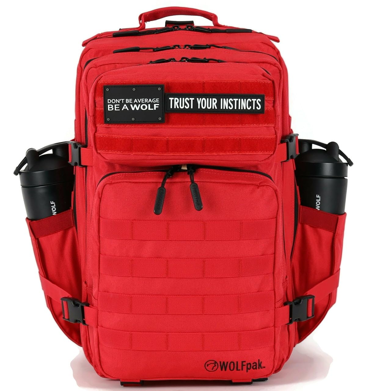 WOLFpak 45L Athletic Gym Backpack - Durable 1000D Waterproof Oxford Material with MOLLE Webbing, Laptop Pocket