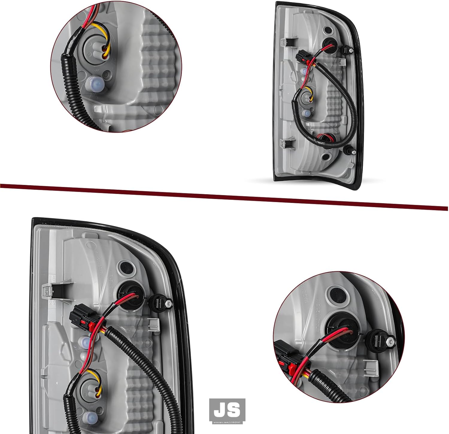 JSBOYAT Tail Light Assembly Fit for 2015-2022 GMC Canyon Pickup Truck Factory Style Brake Lamp Left Driver Side Wiring Harness and Bulbs Included