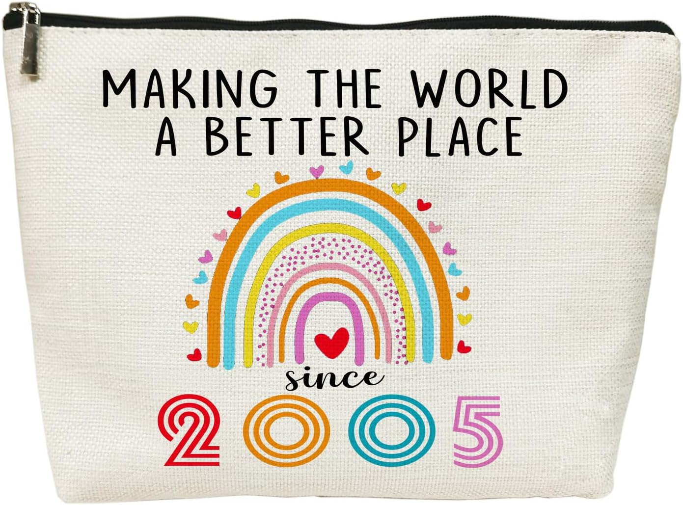 21st Birthday Gifts for Her Cosmetic Bags, 2005 Happy 21st Birthday Decorations for Women Her Makeup Bag, 21 Year Old Birthday Gifts Ideas for Daughter, Sister, Female, Teenage Girls (2005)