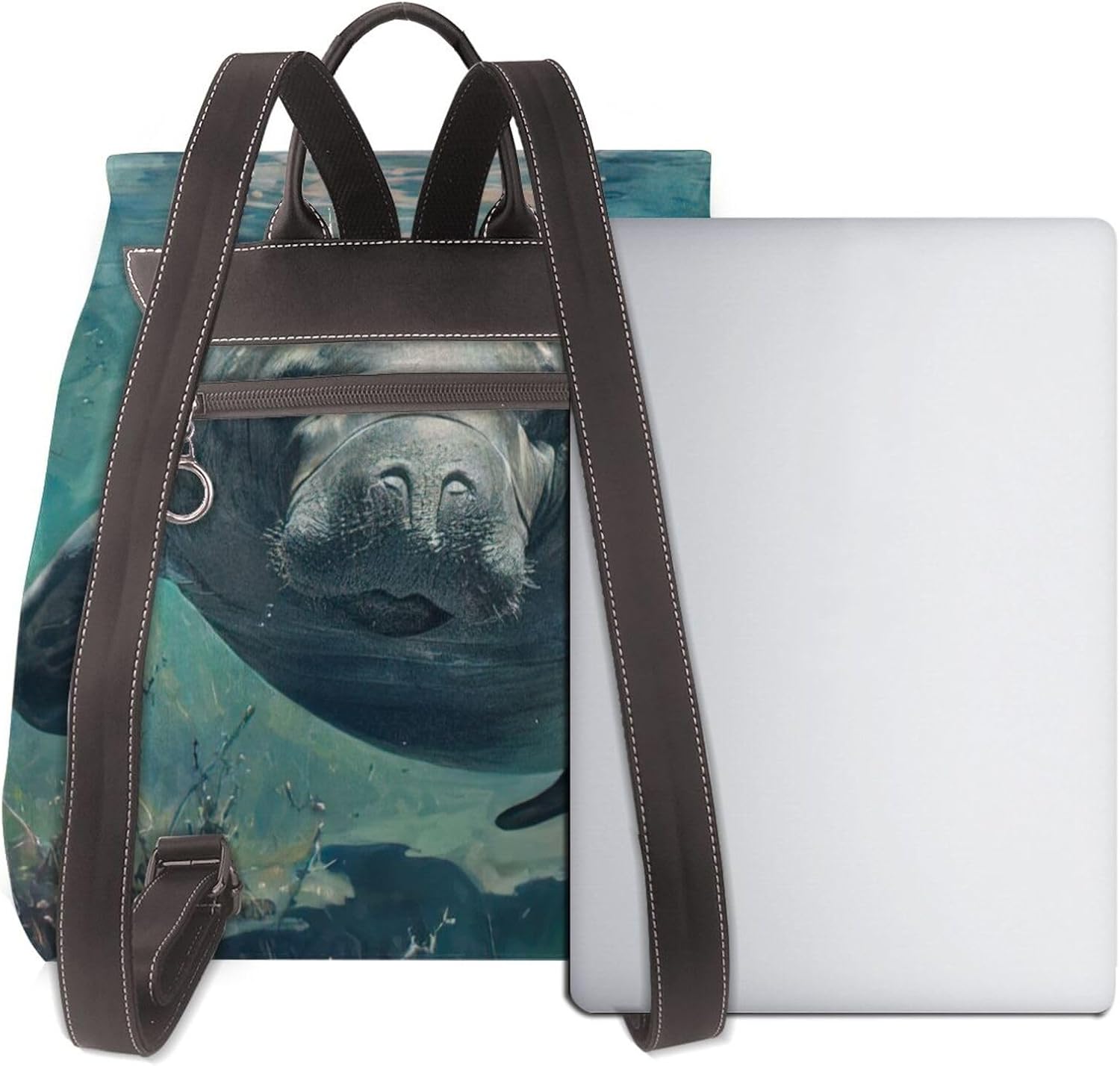Crazy Save Manatee Print Women'S Backpack Stylish Lightweight Versatile Rucksack Ladies Casual Bag Travel