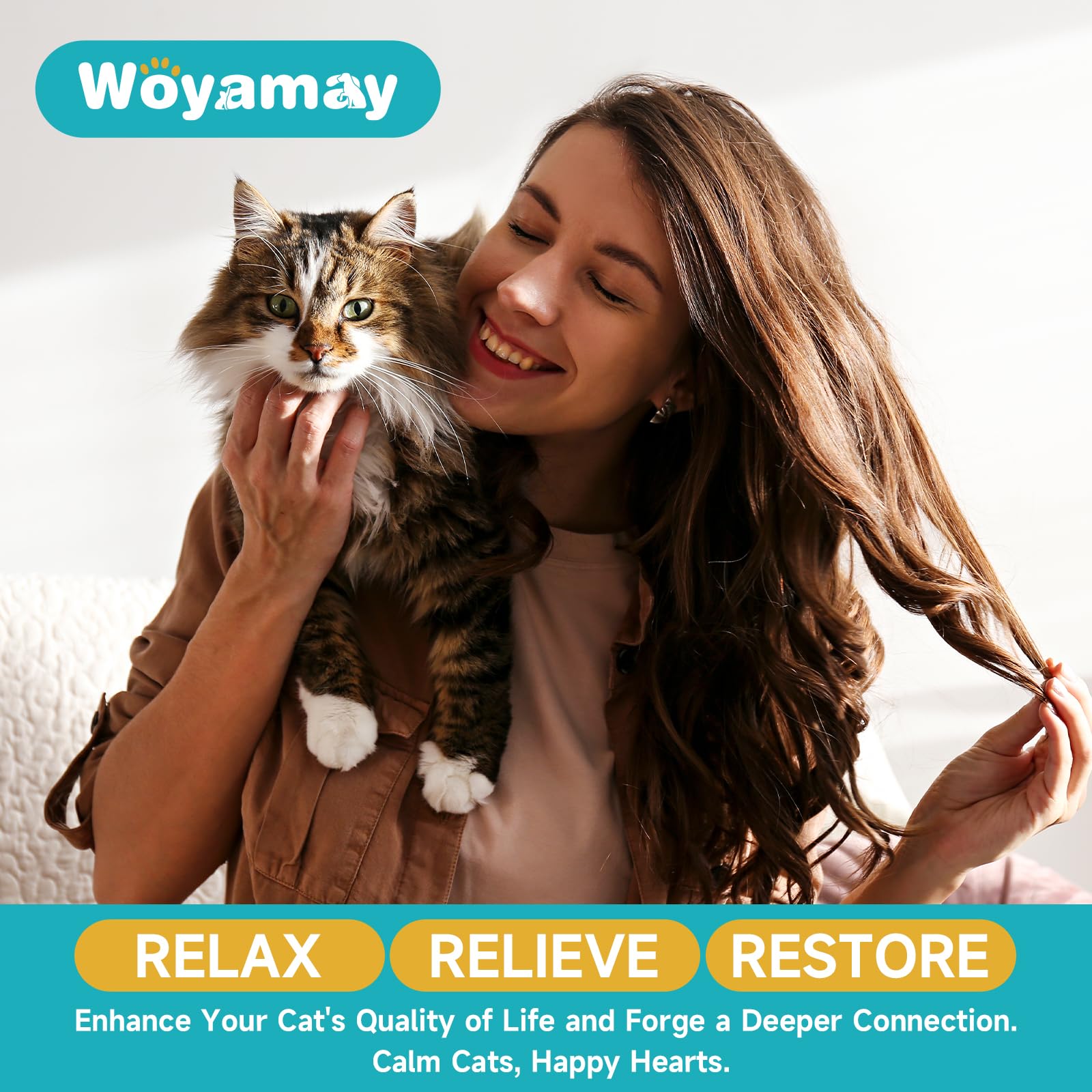 Cat Calming Diffuser Refills - 4 Pack Cat Pheromones Calming Diffuser for Cat Anxiety Relief, Cat Pheromone Diffuser, 120 Days Pheromone Diffuser to Calm Cats, Fits All Common Diffuser Heads - image 8