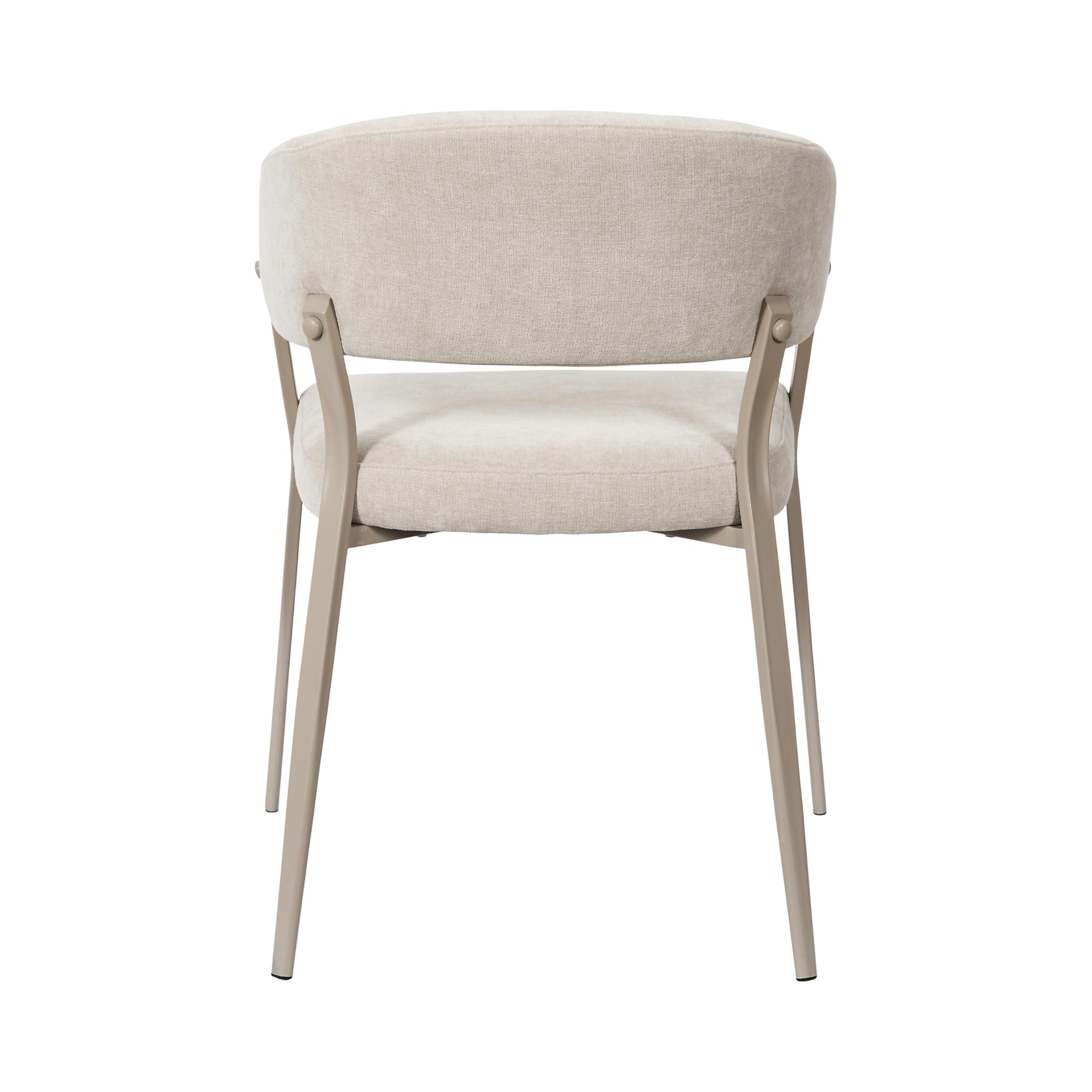 HOME DECO FACTORY - HD7792 - Lot de 2 Fauteuils Confortables au Design Raffiné - Tissu Beige et Pieds en Bois Clair - Parfaits pour Tous Les Intérieurs - Couleur : Beige