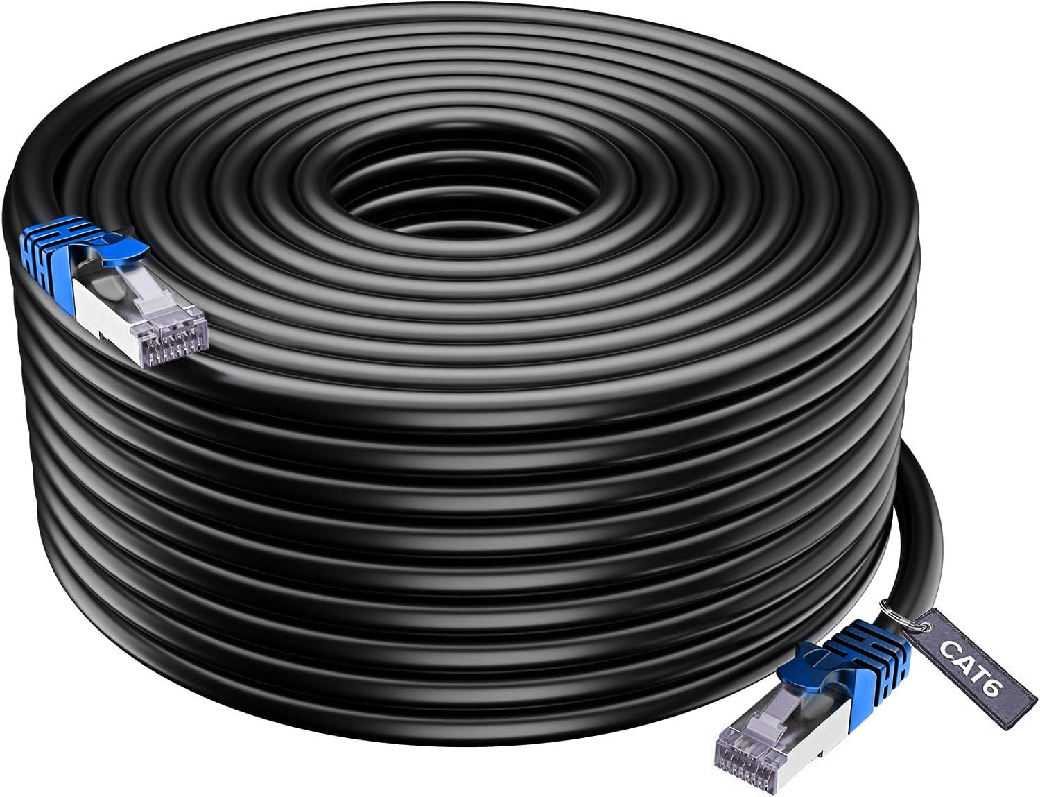 50 Meter Cat6 Heavy Duty Outdoor Cable Weatherproof/UV Resistant 1000mbps Ethernet Suitable for Direct Burial Installations cat6 Patch LAN Internet Network Cord- Black (B0BHF8Q4SN) Amazon Price History, Amazon Price Tracker