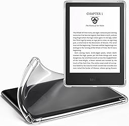CoBak Clear Case Exclusively for 6 Inch Kindle 2024 and 2022 Releases (11th Generation) - Ultra Slim Soft TPU Transparent Cover, Lightweight and Durable Protection