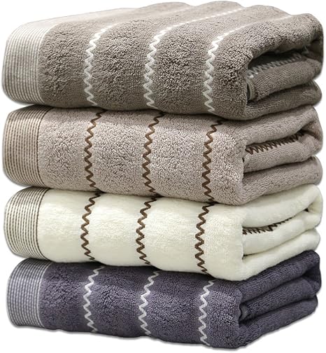 Amazon Askari タオル セット ホテル仕様 ふんわり 吸水速乾 やわらか 綿100 フェイスタオル 4色 4枚組 厚手 1g 枚 75cm 35cm フェイスタオル ホーム キッチン オンライン通販