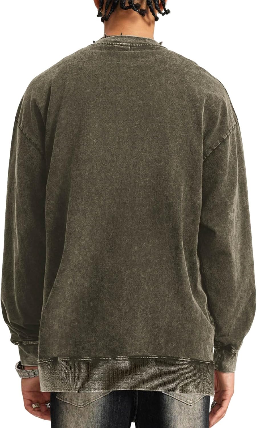 Bobeutou Oversized Hoodie Men Vintage Cotton Casual Hooded Sweatshirt Trendy Baggy Basic Hoodies Retro Pullover Streetwear
