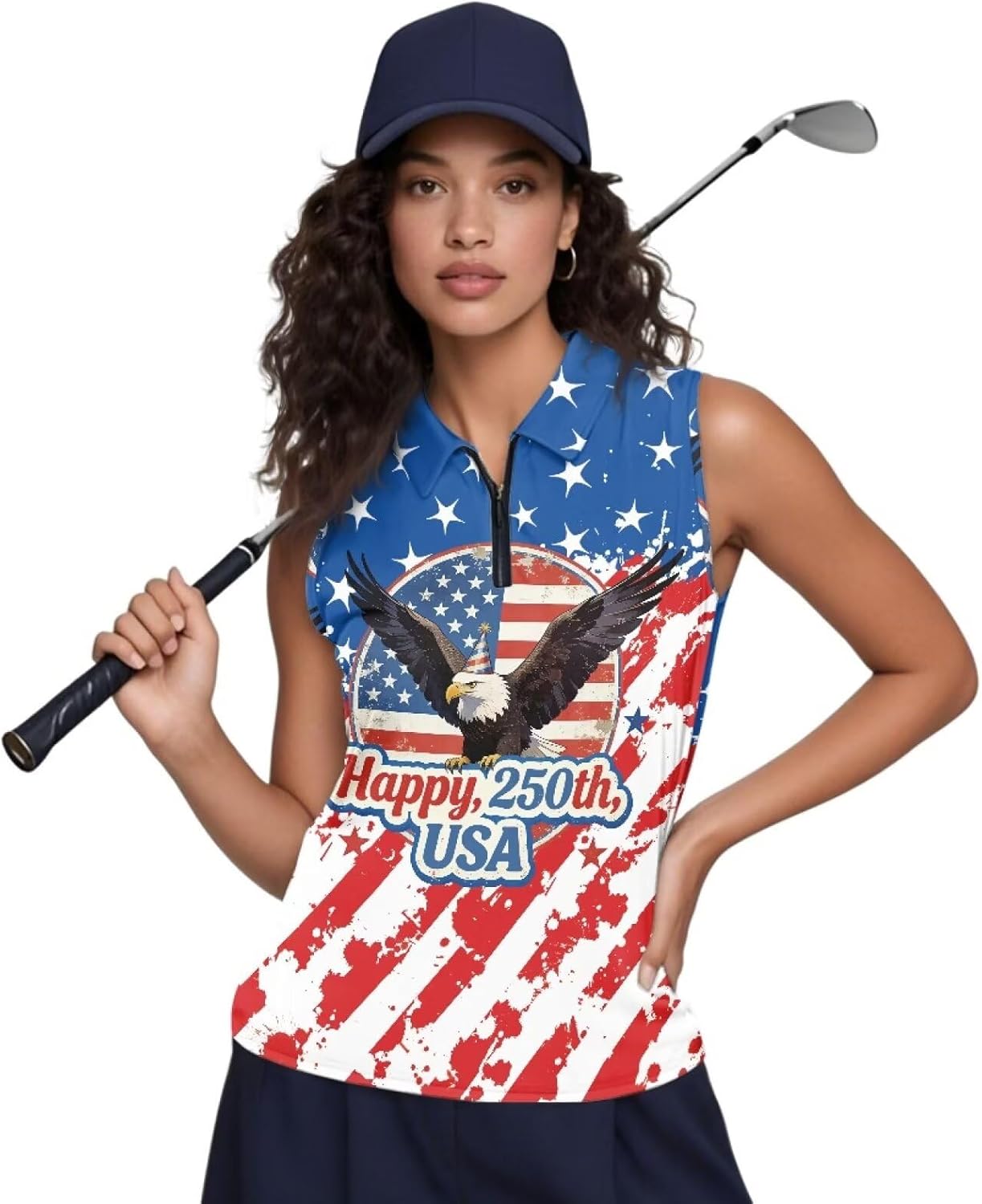 YEXIATODO Golf Sleeveless Tops for Women Racerback Summer Clothing Athletic Polo Golf Outfits Tennis Tank Top,XS-2XL
