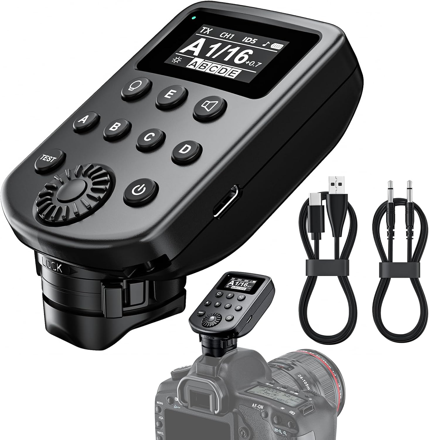 Wireless Flash Trigger Compatible with Godox 2.4G Wireless X System & Flashpoint R2 Radio Remote System, 32 Channels 5 Groups 99 Selectable IDs for Canon, for Sony, for Nikon, for Fujifilm Cameras