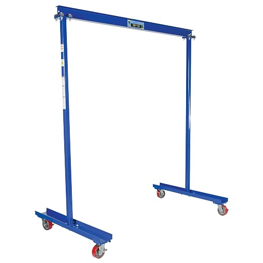 Vestil FPG-3 Work Area Portable Steel Gantry Crane, 300 lbs Capacity