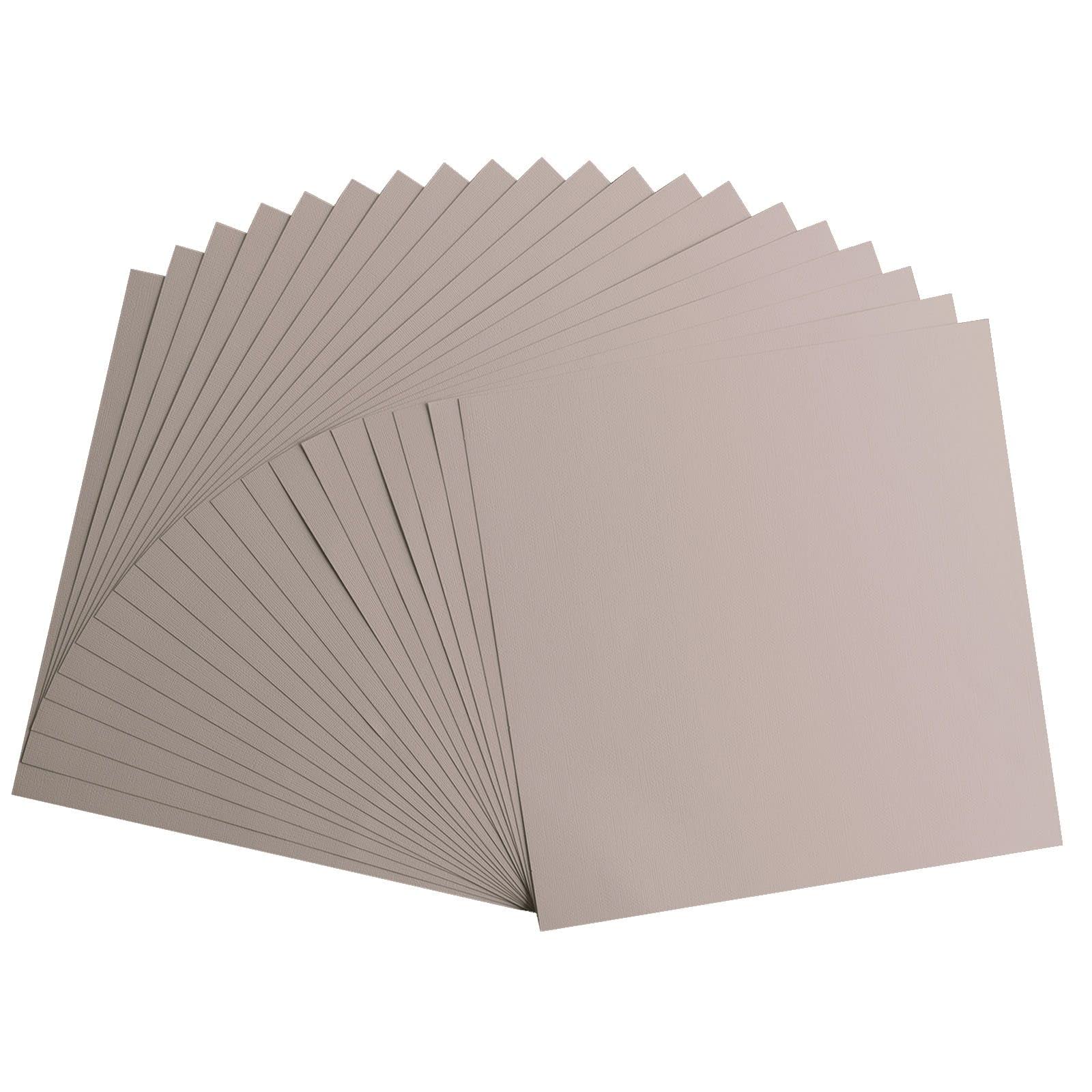 Florence Cardstock Textured, Coloured Card Making Supplies 12 x 12 inch, Grey, 20 Sheets - Image 3