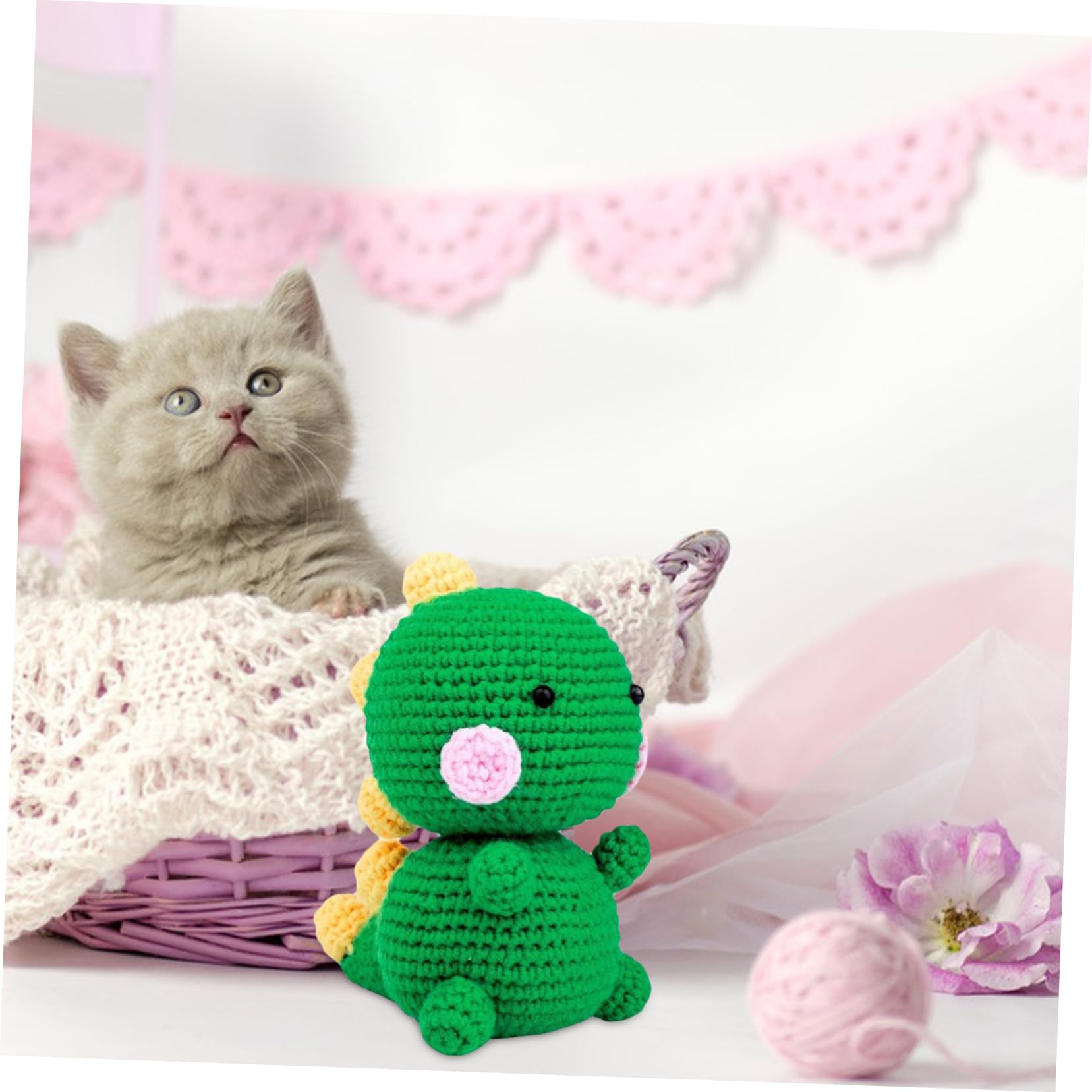 Tofficu 4 Sätze Zubehör Tulpe Häkeln Haken Häkelset für Anfänger Bausatz wohnungseinrichtung home decoration hausdeko Tierische Dekoration Häkelset lernen Häkelsets für Plastik