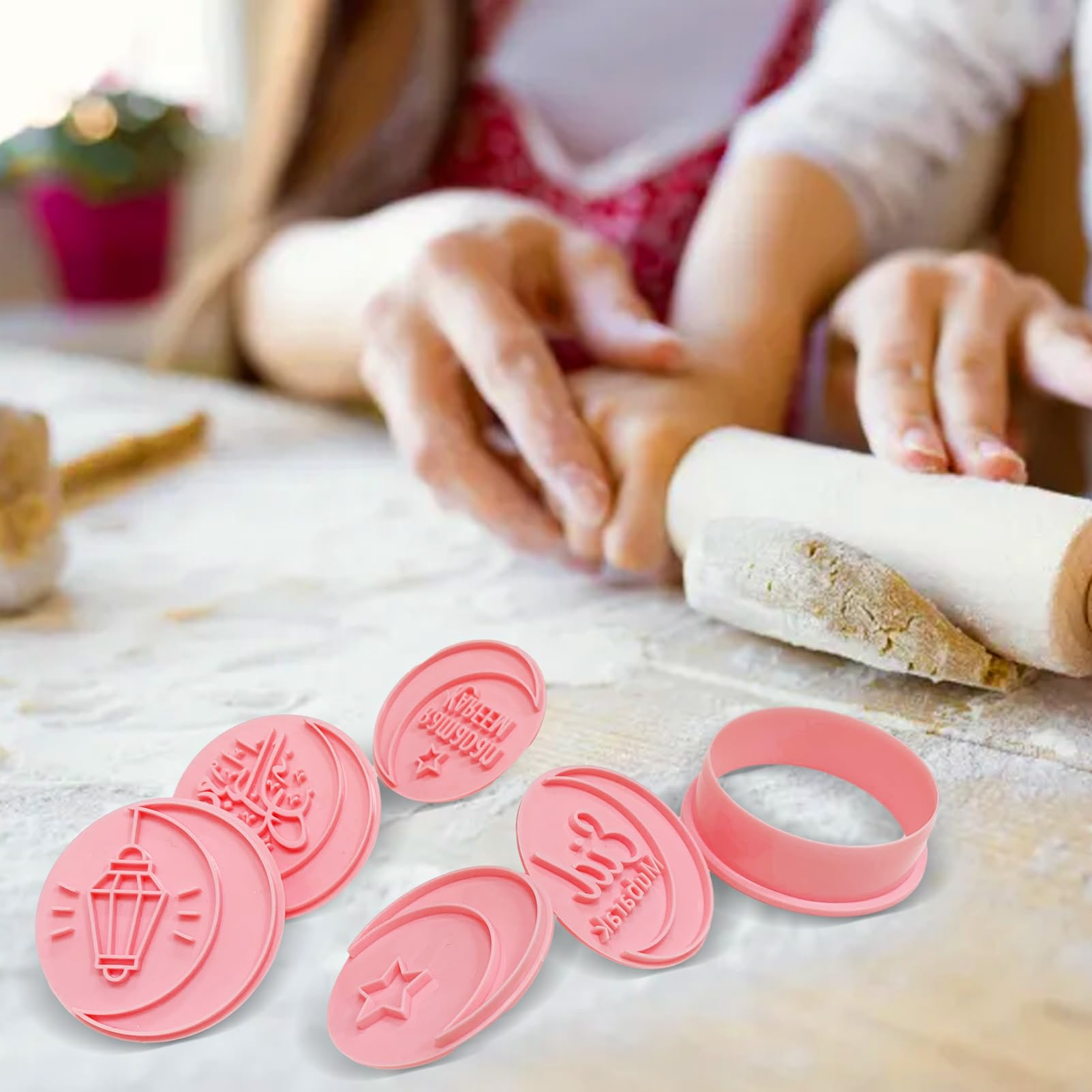 16 Emporte-Pièces Eid Mubarak - Pour Biscuits Et Chocolats - Décoration Ramadan 3D