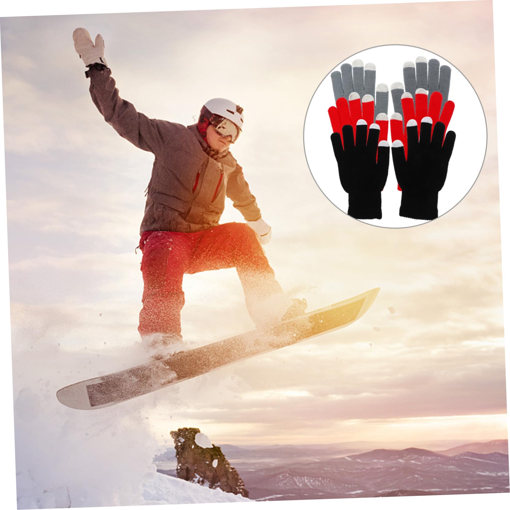 FRCOLOR Guanti Touch Screen Caldo Touchscreen Schermo Tocco Ciclismo Guanto Termico Thermal Gloves White Gloves Guanti Caldi Guanti Di Copertura Completi Maglieria