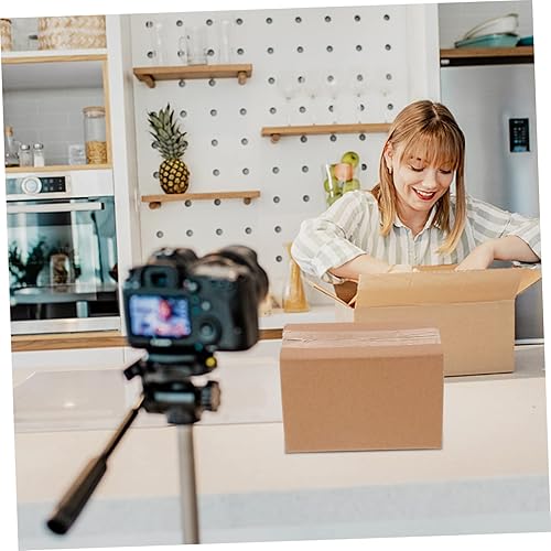 Miniatura 3 de FUNOMOCYA Cartón reciclable del buzón del buzón del regalo de los cartones pequeños del embalaje duro estupendo del trazador de líneas de Kraft 20 PC