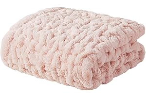 Madison Park Ruched Luxury Throw Soft Cozy Faux Fur For Bed, Couch or Sofa