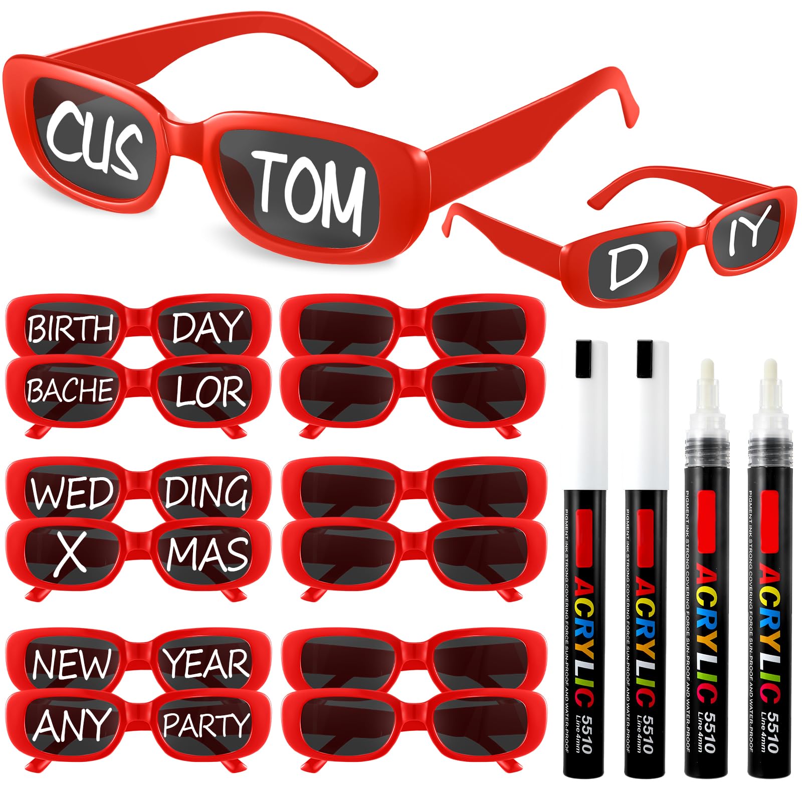 Flutesan Personalized Custom Sunglasses