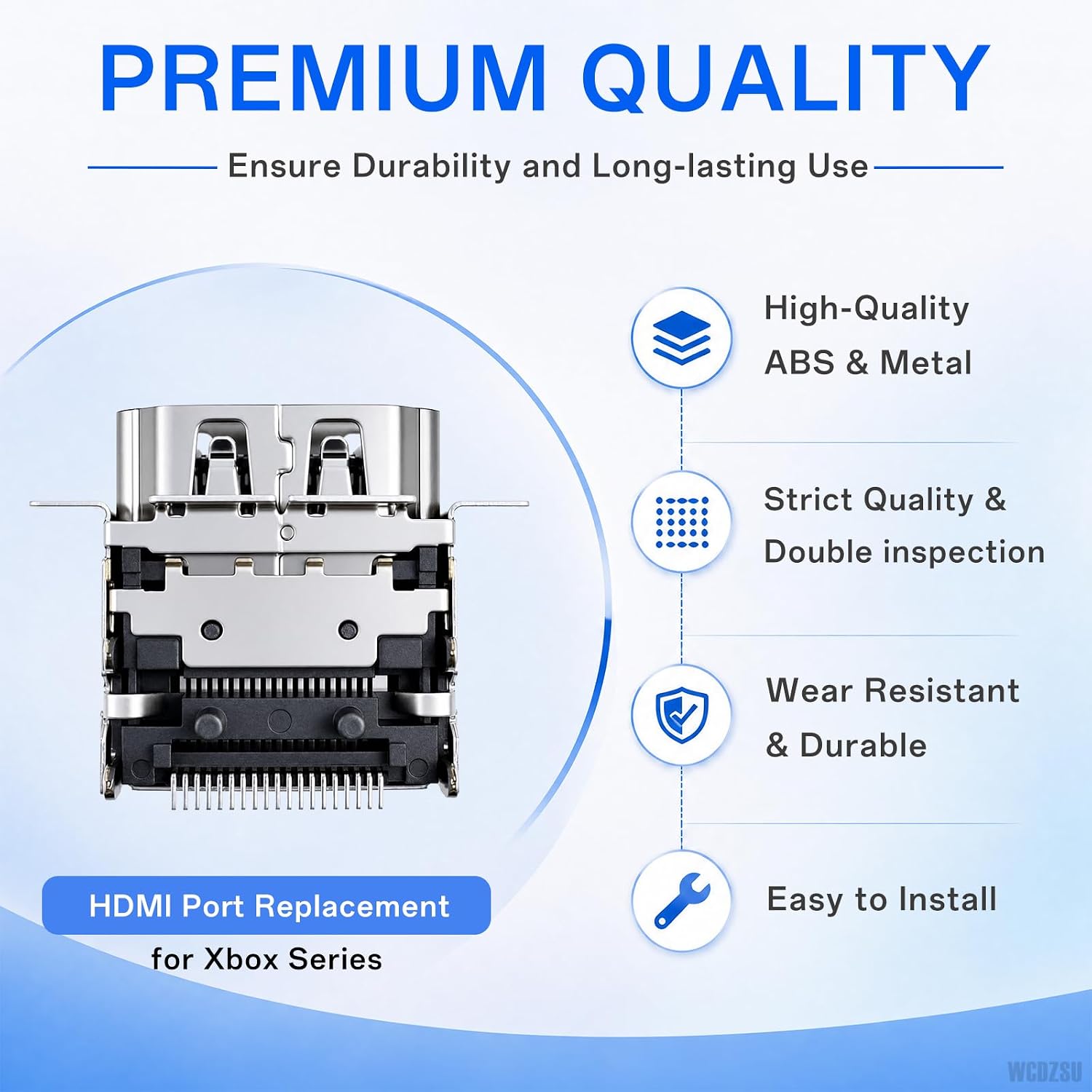 WCDZSU 2PCS HDMI Port Replacement for Xbox Series S Console High-Definition | Hdmi Port Socket Jack Interface Connector Repair Plug for Fixxing No Signal, Loose or Damaged Part with Tools
