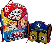 Vista 2 de Fast Forward Mochila desplegable con licencia para niños de 16 pulgadas con lonchera (Paw Patrol-Boy)