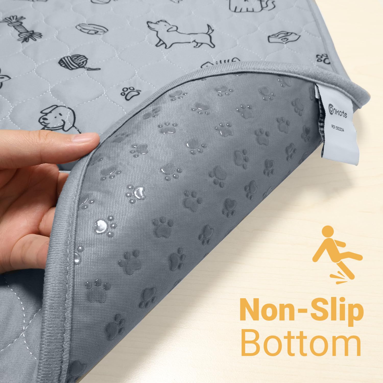 Conkote Washable Pee Pads for Dogs 34" x 36", 2 Pack Reusable