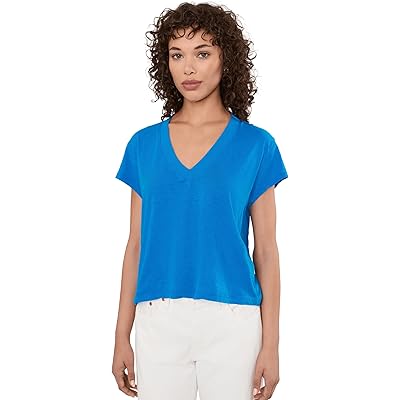 Michael Stars Harlan Cropped V-Neck Tee