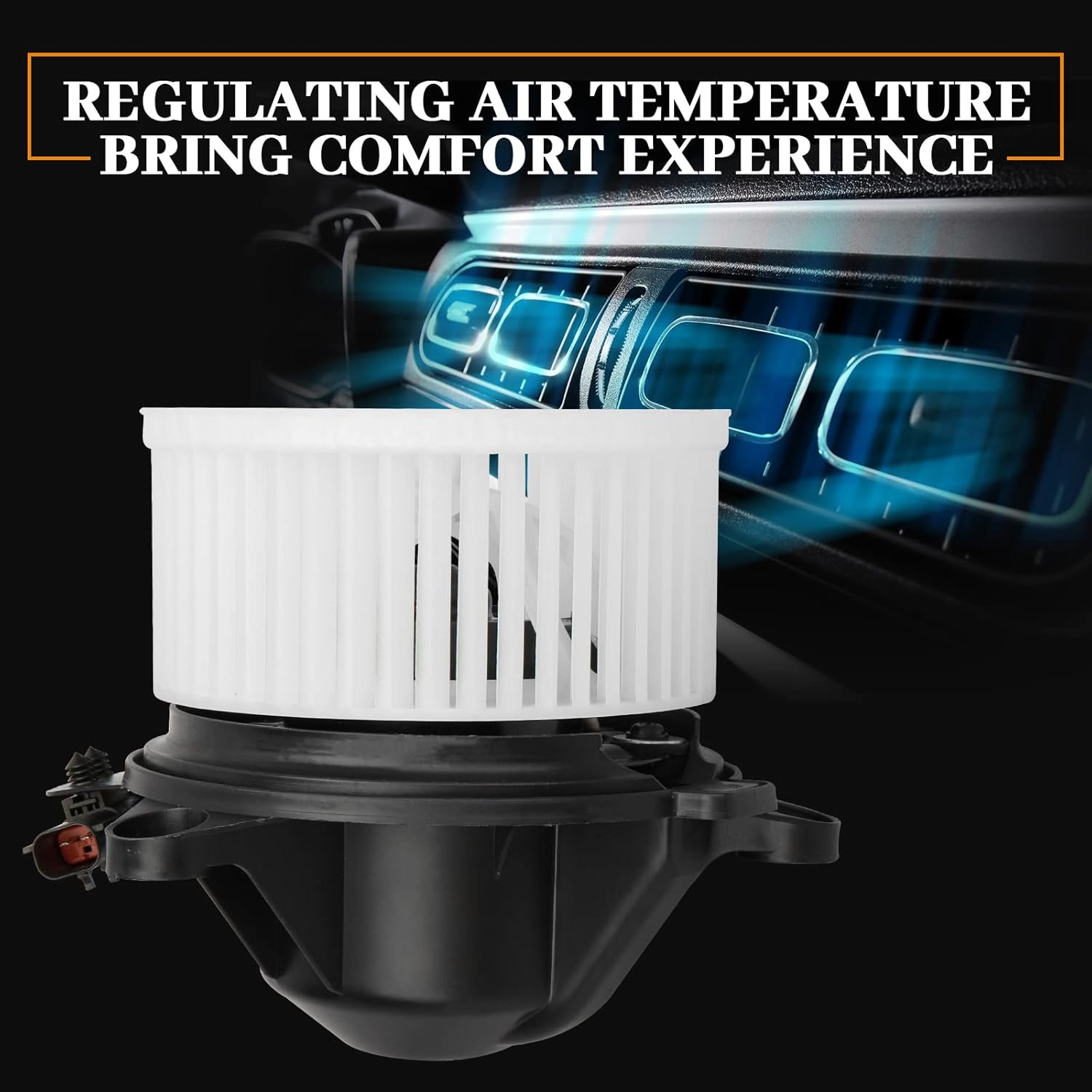700071 HVAC Blower Motor with Fan Cage fit for Dodge Dakota 2001-2004, for Dodge Durango 2001-2003 Blower Motor Assembly 4885669AC 615-00614