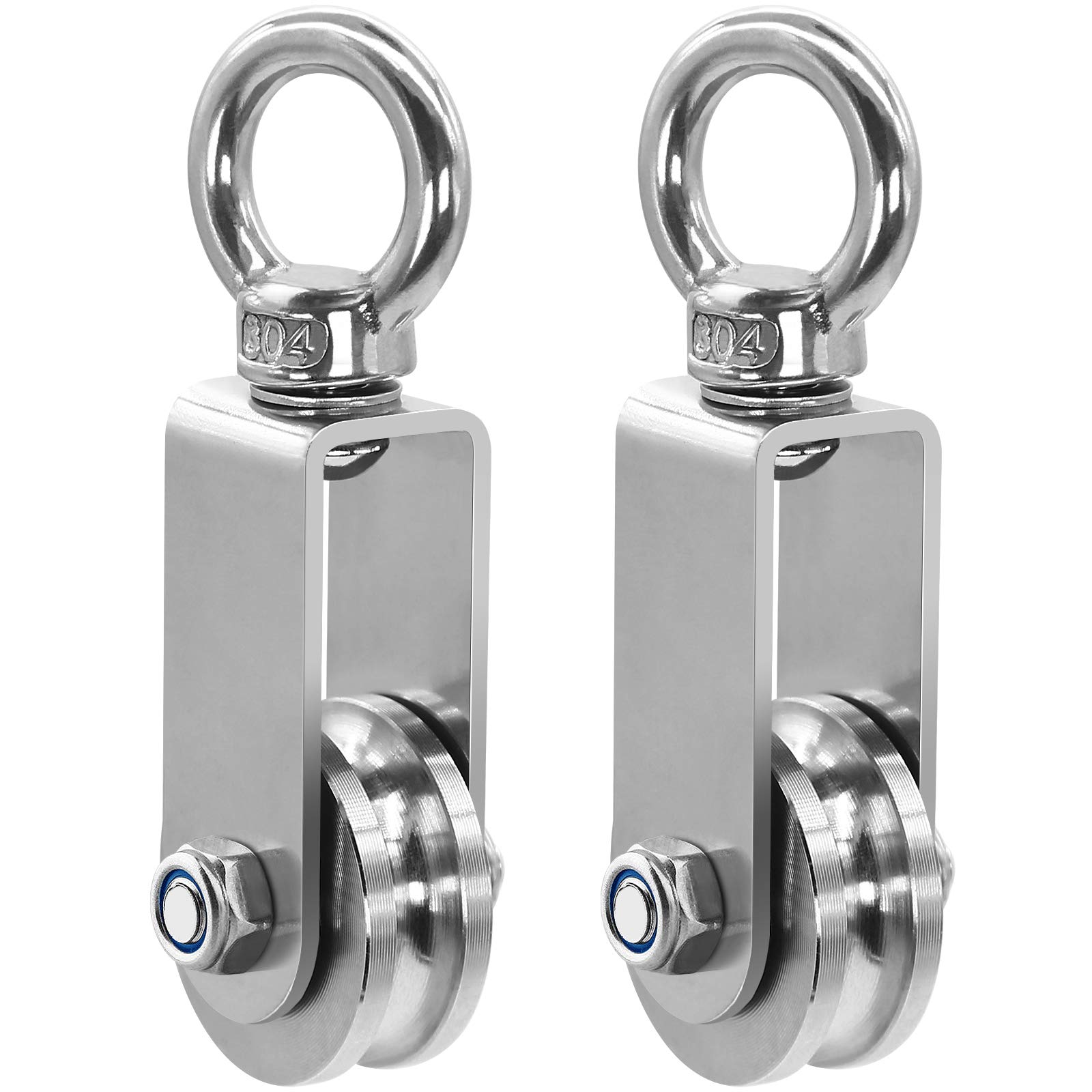 Puleggia In Acciaio Inox 304 - Carico 250kg Con Cuscinetti Per Palestra - Foto 7