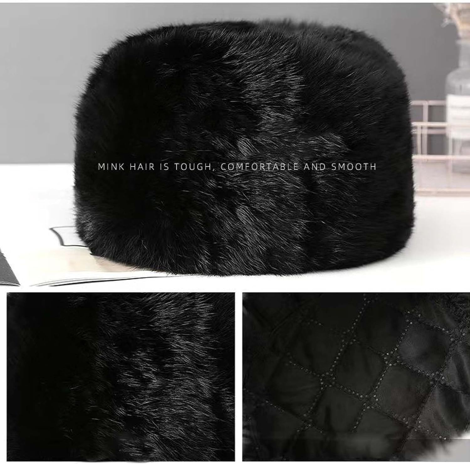 Men's Winter Ushanka Earflap Trooper Hat Aviator Windproof Hat Faux Fur Warm Hat Ski Beanies Cap Berets Skull caps - Image 6