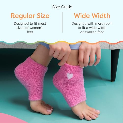 Miniatura 81 de ZenToes Calcetines hidratantes para tratamiento de talón agrietado, vitamina E, aceite de oliva y aceite de jojoba, calcetines de talón para Guepardo