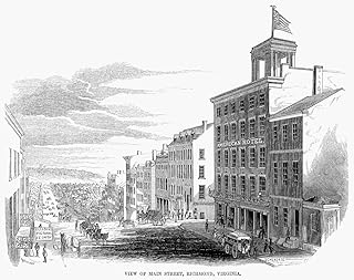 Richmond Virginia 1853 Nview Of Main Street Richmond Virginia Wood Engraving American 1853 Poster Print by (18 x 24)