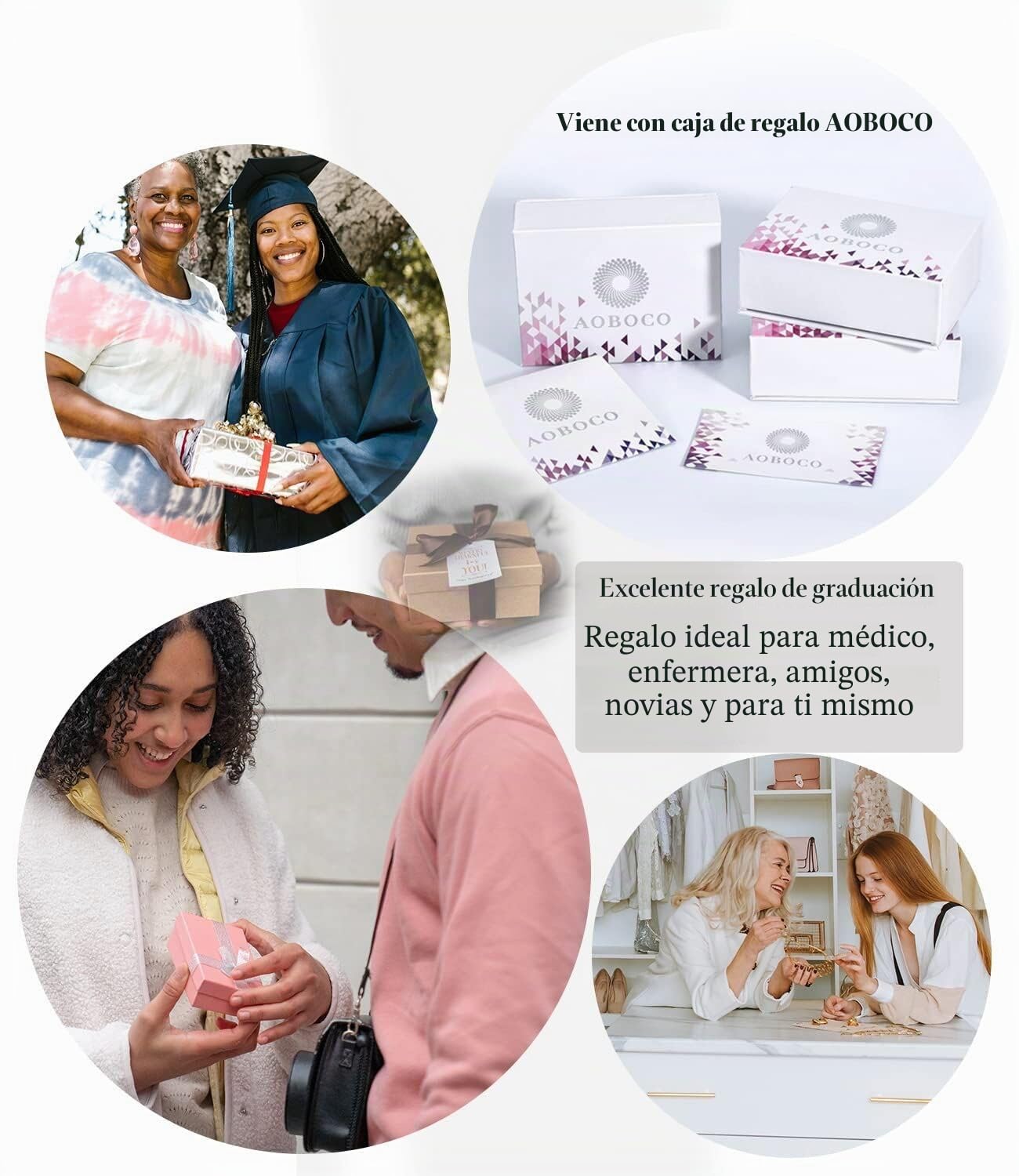 AOBOCO Pendientes de Botón de Enfermera de Plata Esterlina, Pendientes de Botón de Estetoscopio con Cristal, Regalo de Joyería para Doctor Enfermera Estudiante de Medicina