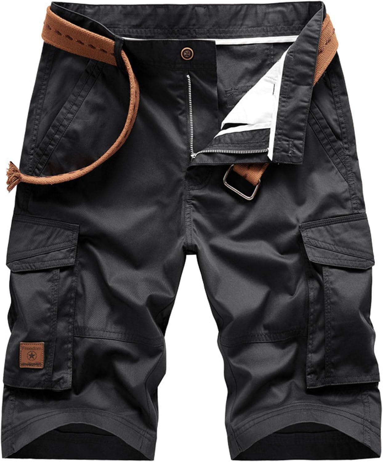 Mens Tactical Cargo Shorts Casual Loose Fit Outdoor Work Hiking Workout Athletic Shorts with Multi Pockets
