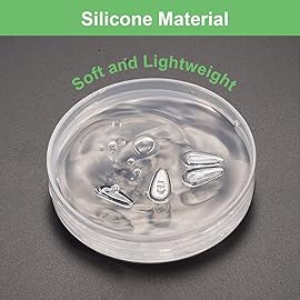 Mr.ZzjOOj Eyeglasses Nose Pads, Upgraded Soft Silicone Air Chamber Eyeglass Nose Pads, 6 Pairs of Screw-in 15mm Glasses Nose Pad Set with Screws and Micro Screwdriver