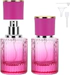 Segbeauty 30ml Fine Mist Spray Bottle with Perfume Refill Kit, 1oz Black Refillable Perfume Atomizer Bottle for Travel, 2pcs Empty Vintage Glass Travel Bottles for Toiletry, Cologne Atomizer for Men
