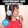 Audífonos híbridos mejorados con cancelación de ruido, modos transparentes, Bluetooth inalámbrico con micrófono, graves profundos, almohadillas suaves, audio HiFi, ajuste cómodo, larga duración para hogar, oficina, viajes, diadema, Azul 3