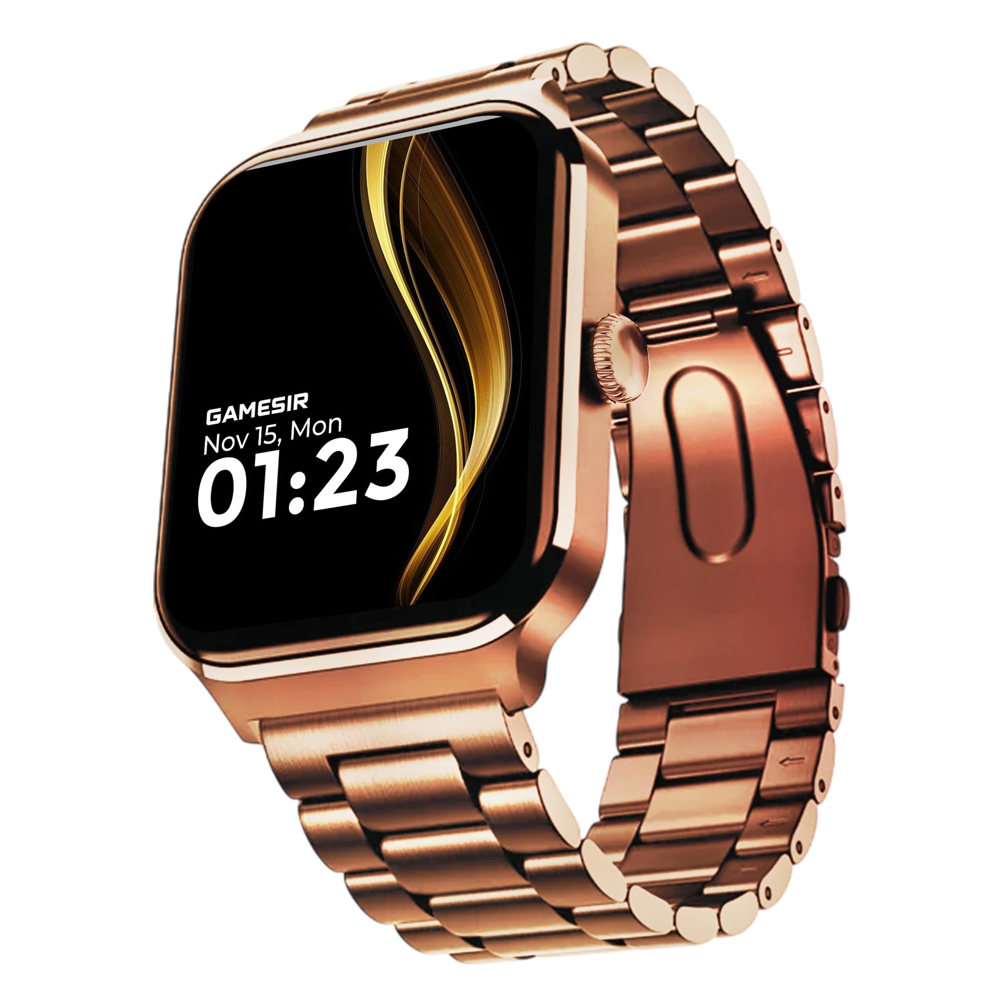 GameSir Nexoro 2.01” Smartwatch for Men & Women Bluetooth Call, Heart Rate, SpO2, Sleep & 100+ Sports Modes, IP68 Waterproof, Compatible with Android & iPhone (Metal Gold)-image-16