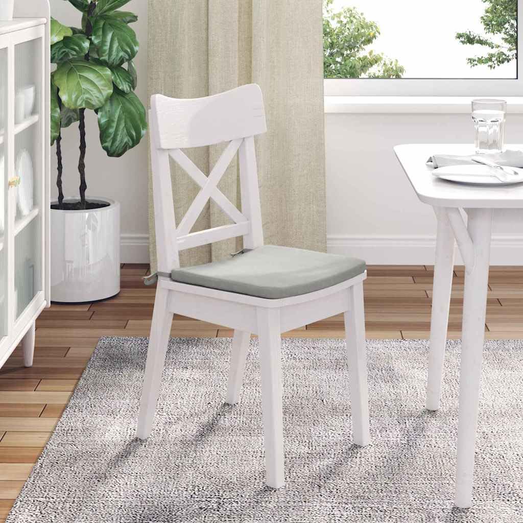 Cuscini per Seduta 4 pcs Grigio chiaro 40 x 40 x 3 cm